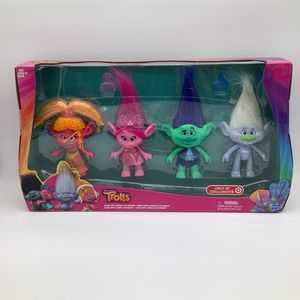 Dreamworks Trolls Set Of 4 Troll Dolls New